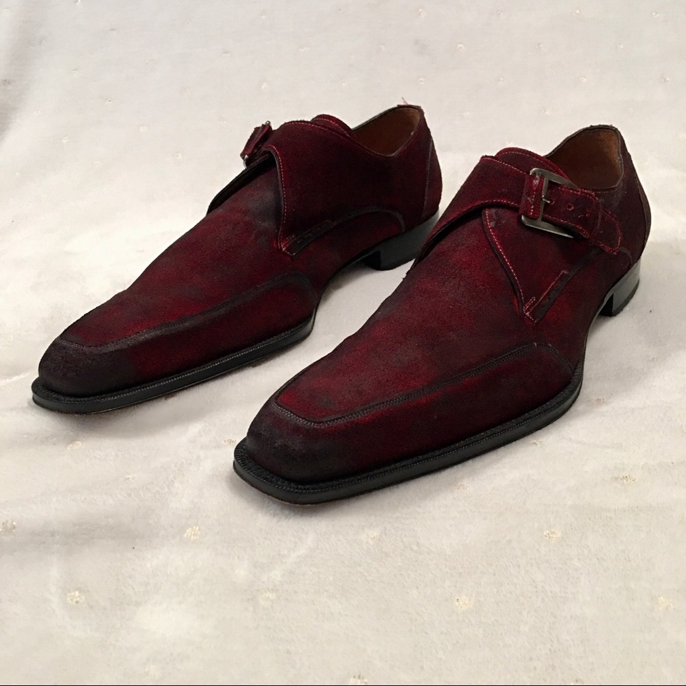 Mezlan Platinum Vanni Monk Toe Wingtip Dress Shoe